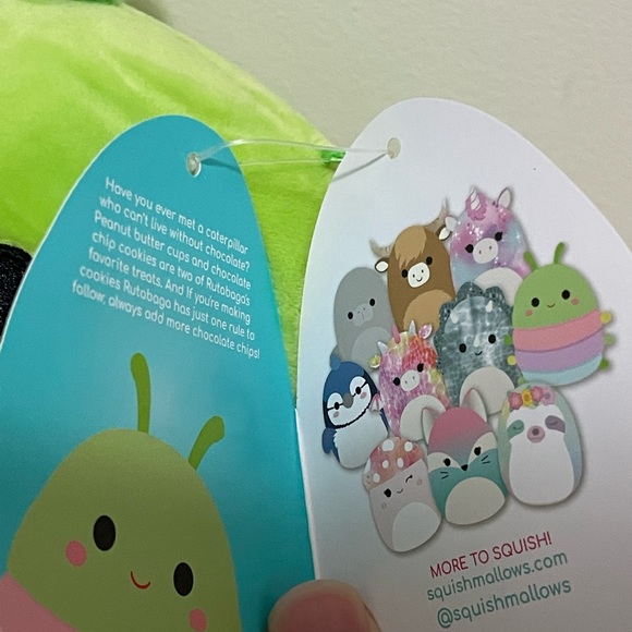 6 inch caterpillar Squishmallow Rutabaga - Picture 3 of 3